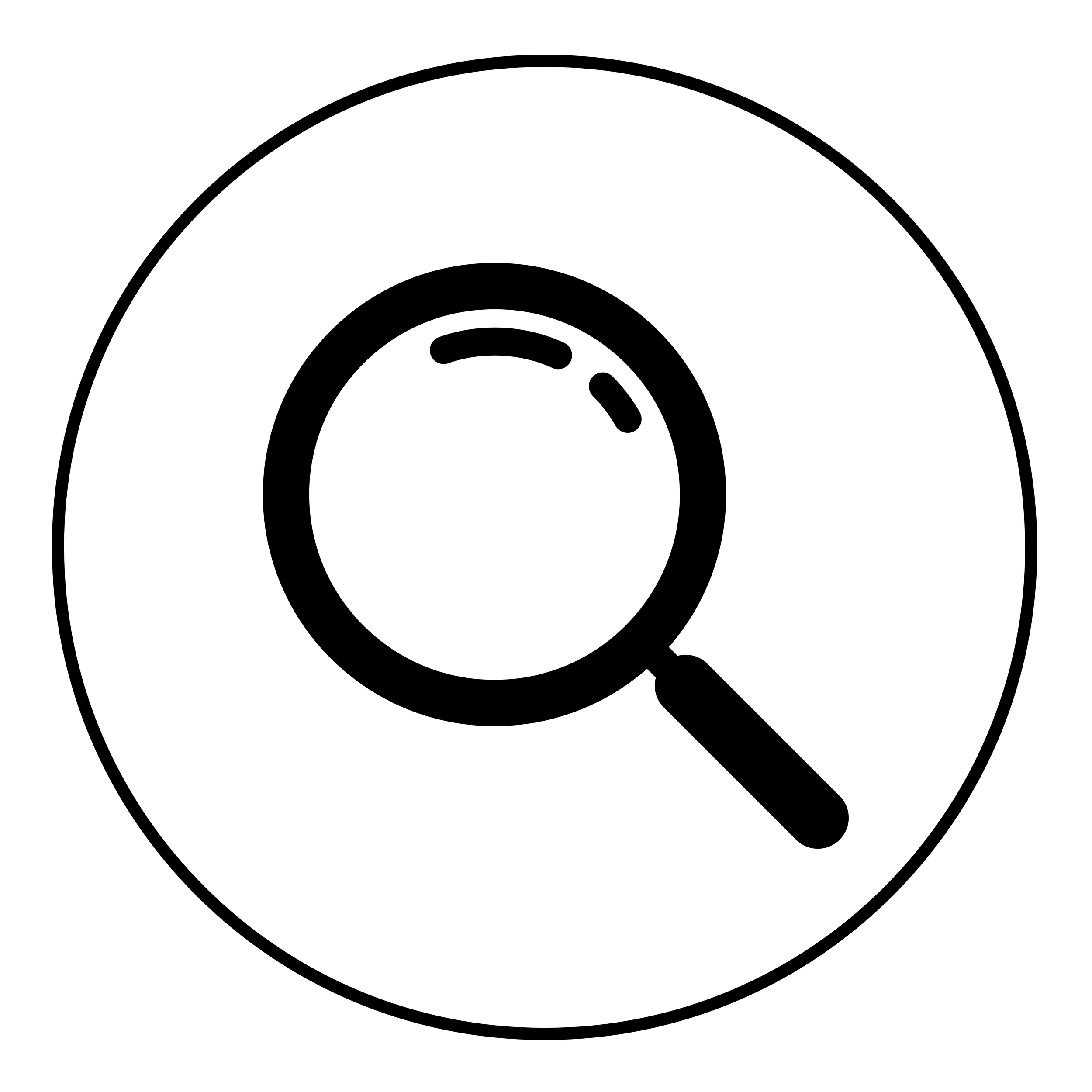 Magnifying glass icon representing the decision to launch an immediate independent school leadership search.