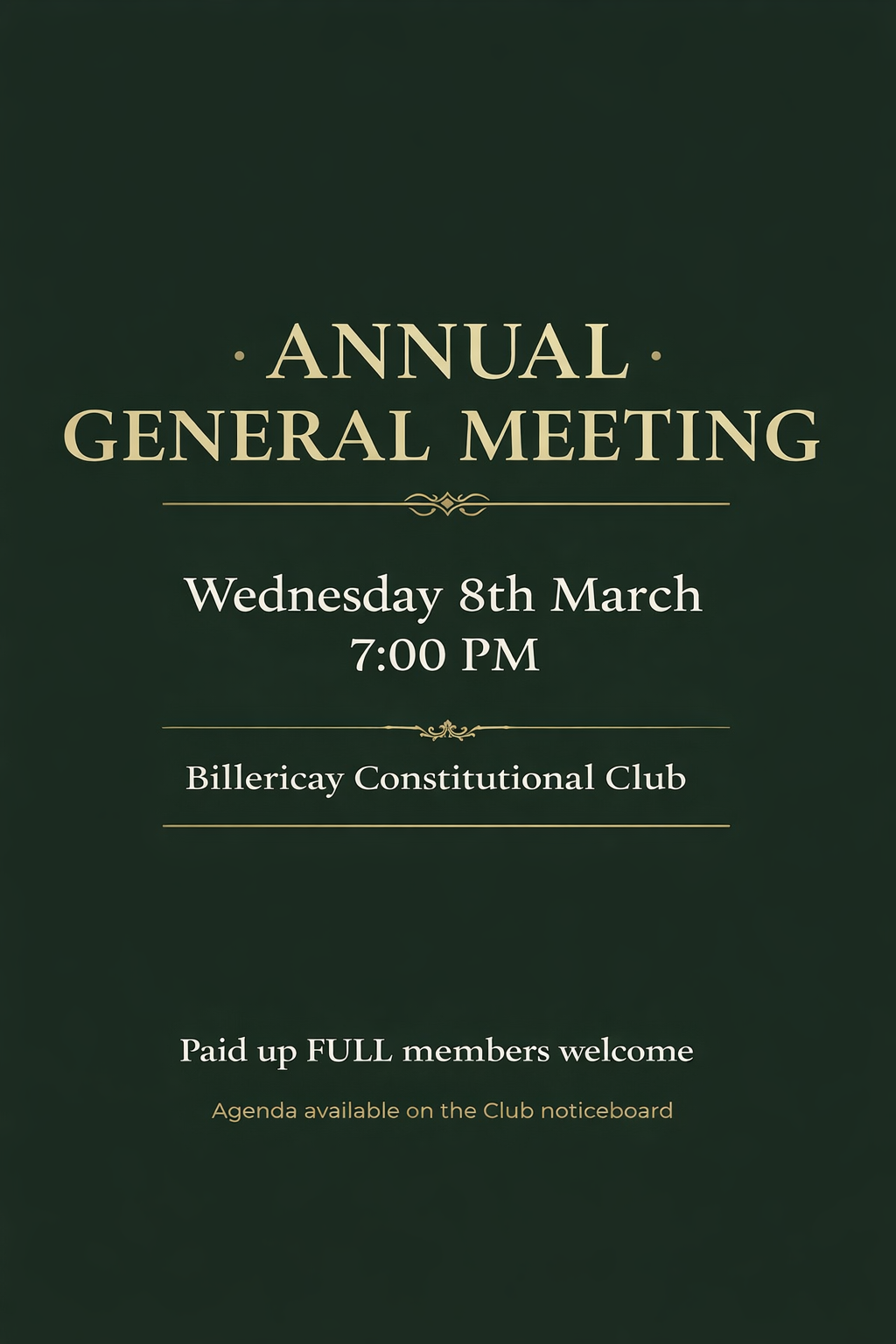 ANNUAL GENERAL MEETING