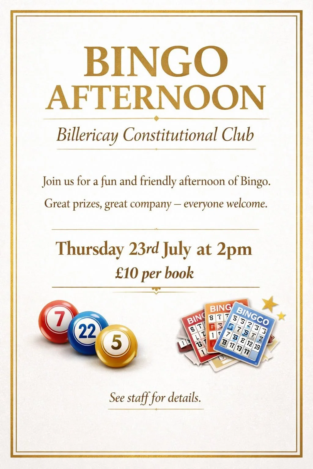 Bingo Afternoon