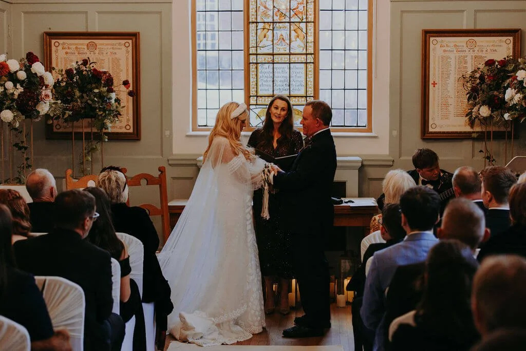 Michelle Park Celebrant conducts a celebrant ceremony with Michelle Park Celebrant in The Guildhall York