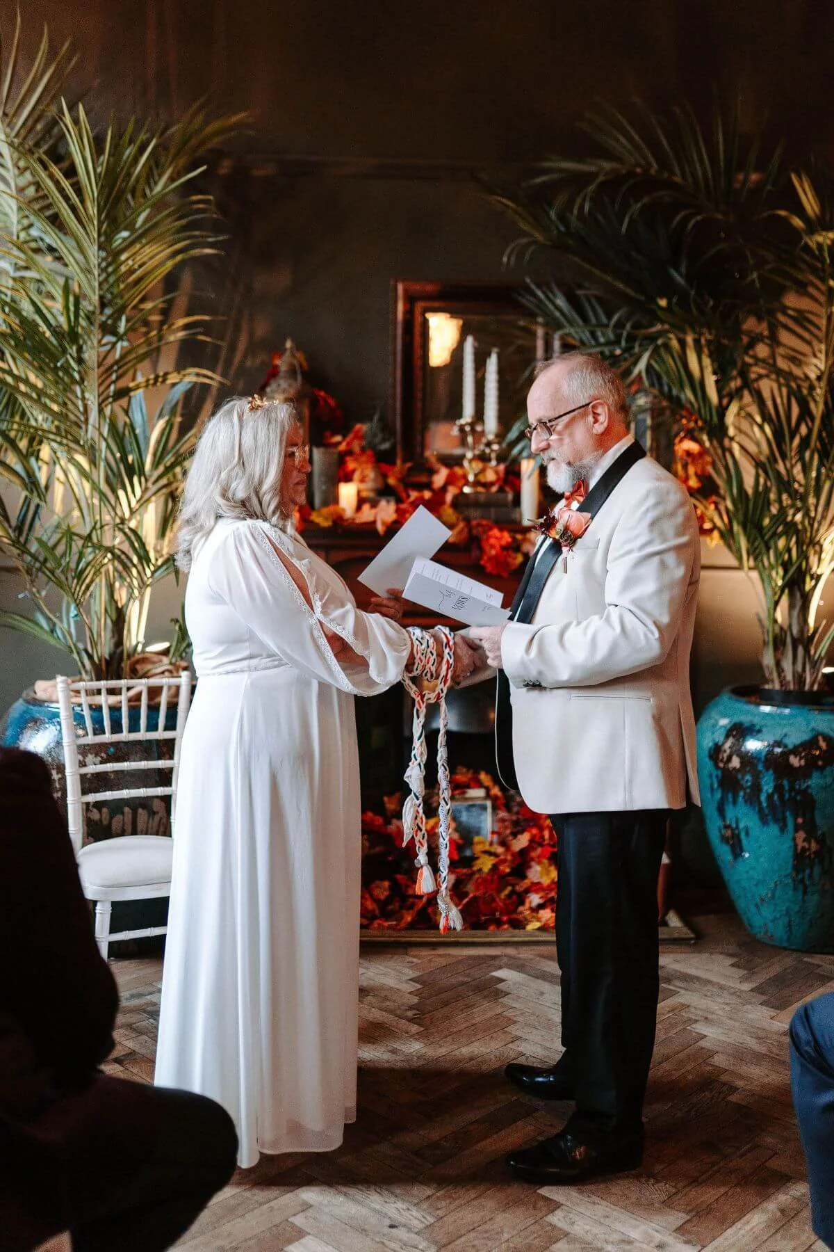 Bride and Groom share personalised wedding vows at their celebrant wedding with Michelle Park Celebrant