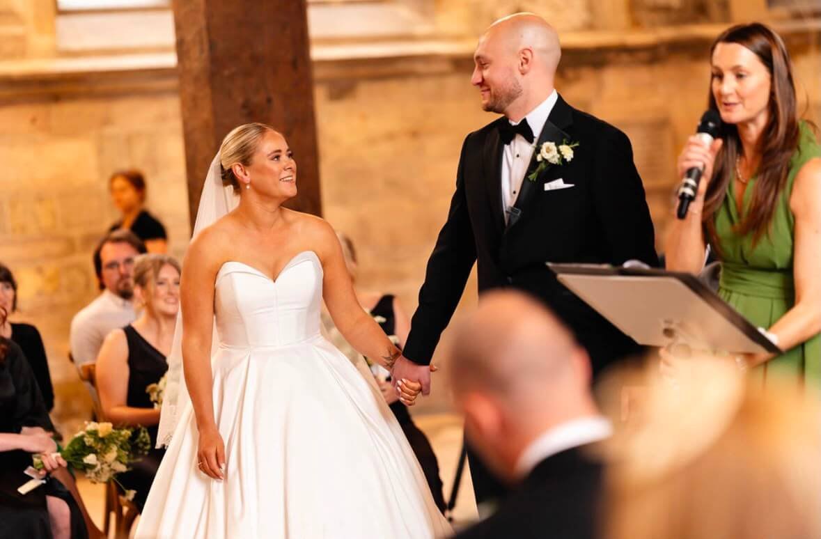 Celebrant wedding at the Guildhall in York 