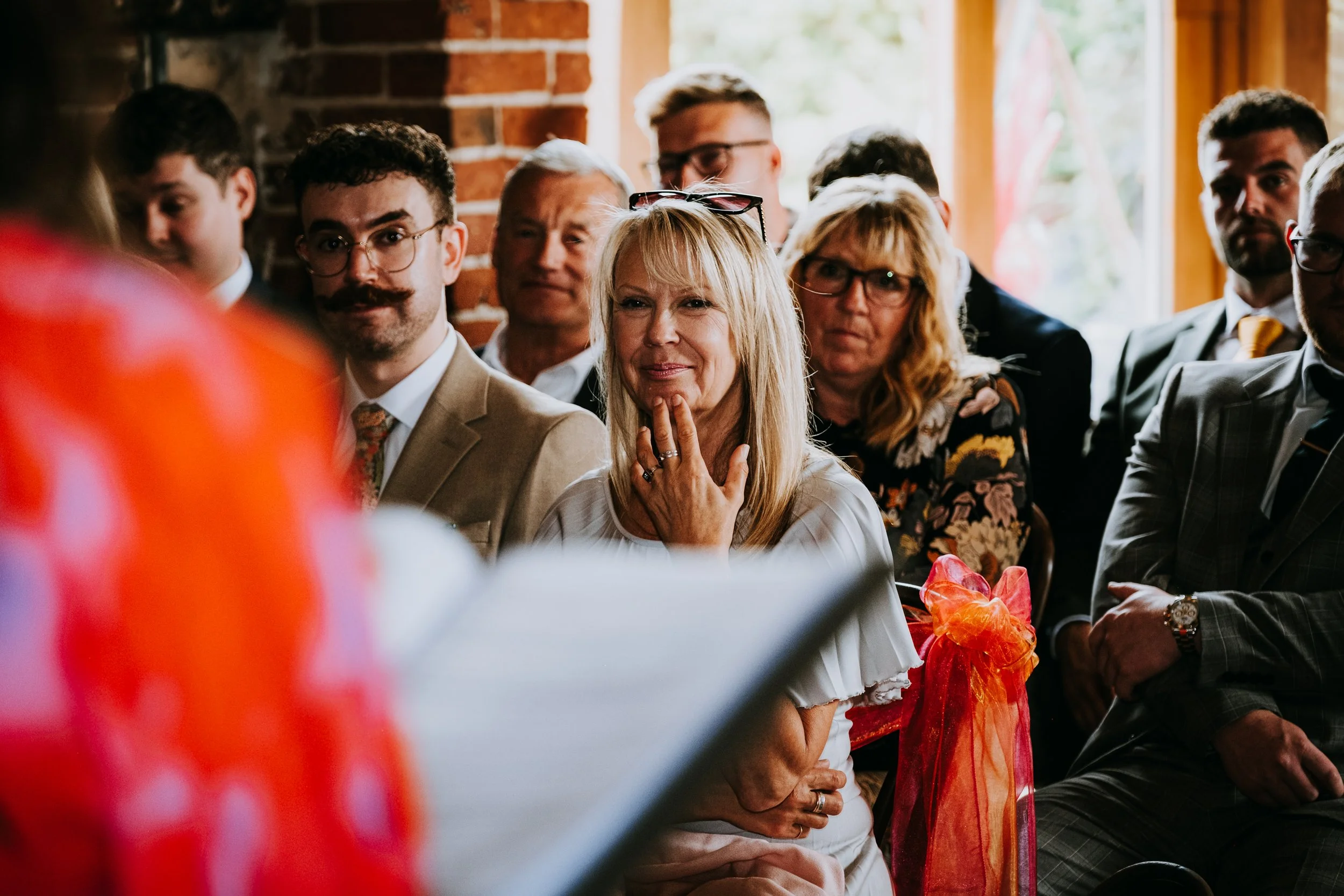 Michelle Park Wedding Ceremony, Hazel Gap Barn in Nottinghamshire