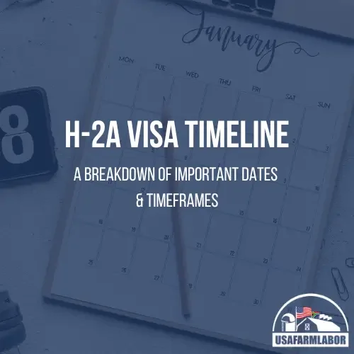 A Breakdown of the H-2A Timeline