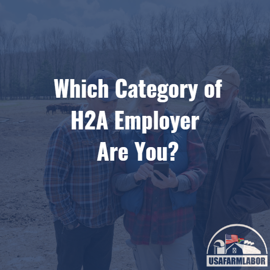 Which Category of H2A Employer Are You?