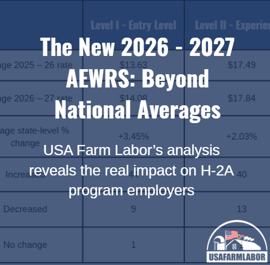 The New 2026 - 2027 AEWRs: Beyond National Averages
