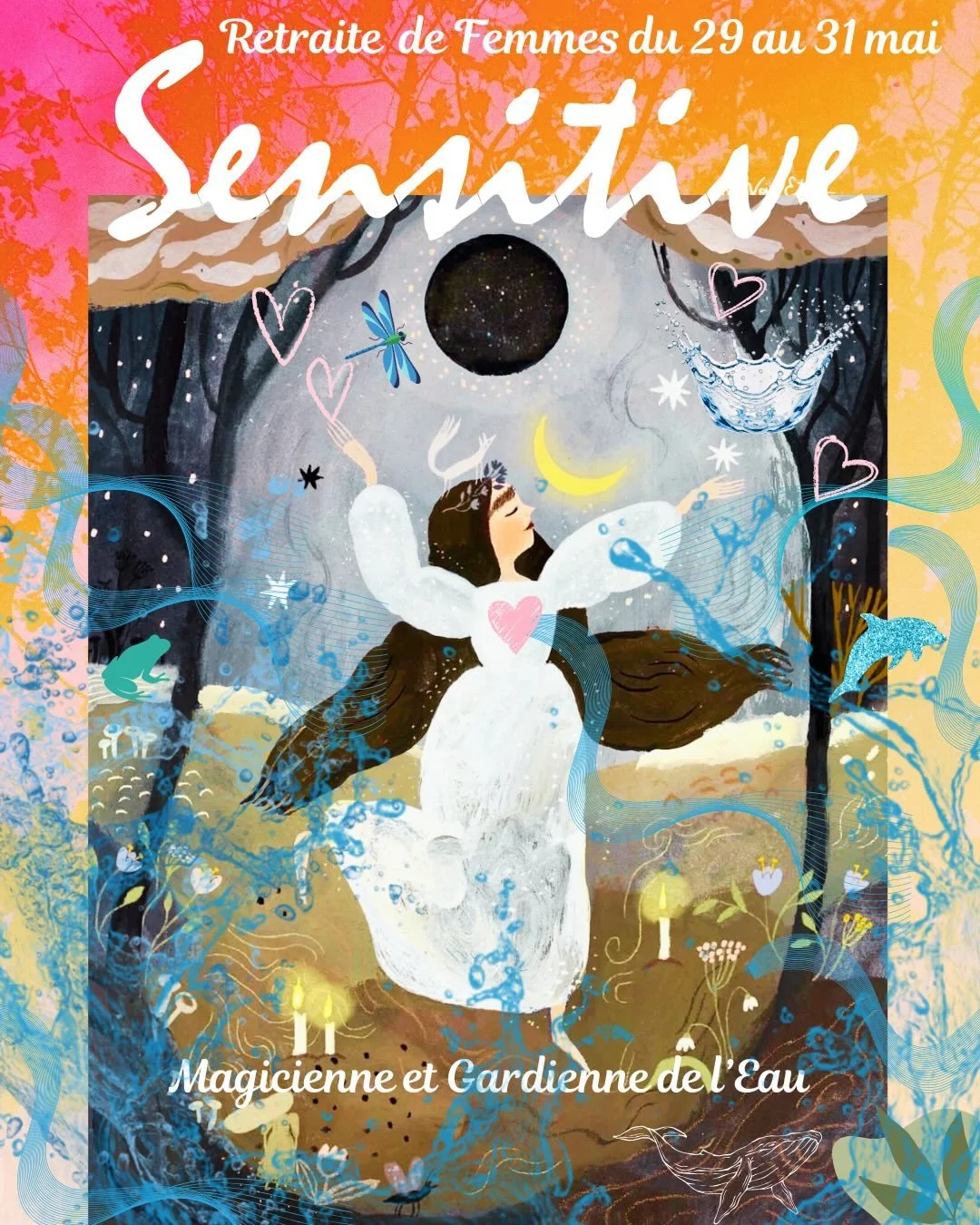 ♡ 𝗥𝗲𝘁𝗿𝗮𝗶𝘁𝗲 𝗱𝗲 𝗙𝗲𝗺𝗺𝗲𝘀 

Les Sensitives s&rsquo;&eacute;veillent, se red&eacute;couvrent a travers tous leurs sens, se retrouvent, s&rsquo;unissent. 

Accueillir ta dimension sensible et sensitive
Pacifier toutes tes dimensions de femme