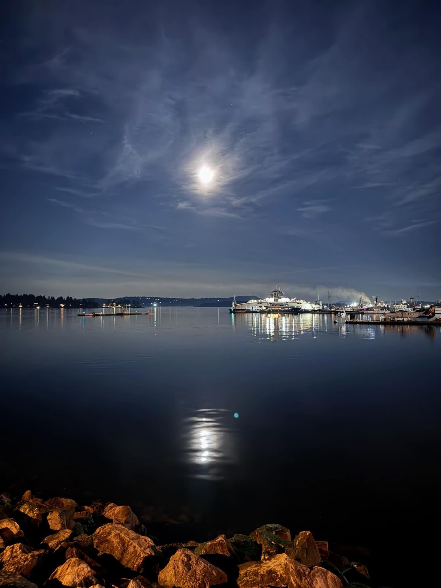 La lune montre la voie
Sous la protection des anciens
Les esprits des animaux dansent dans le ciel
Tournoient autour de moi 
Dans sa lumi&egrave;re
La Ronde est totale et pleine
Mouvement enclench&eacute;
Les Anciens sont en joie
Totem transmission e