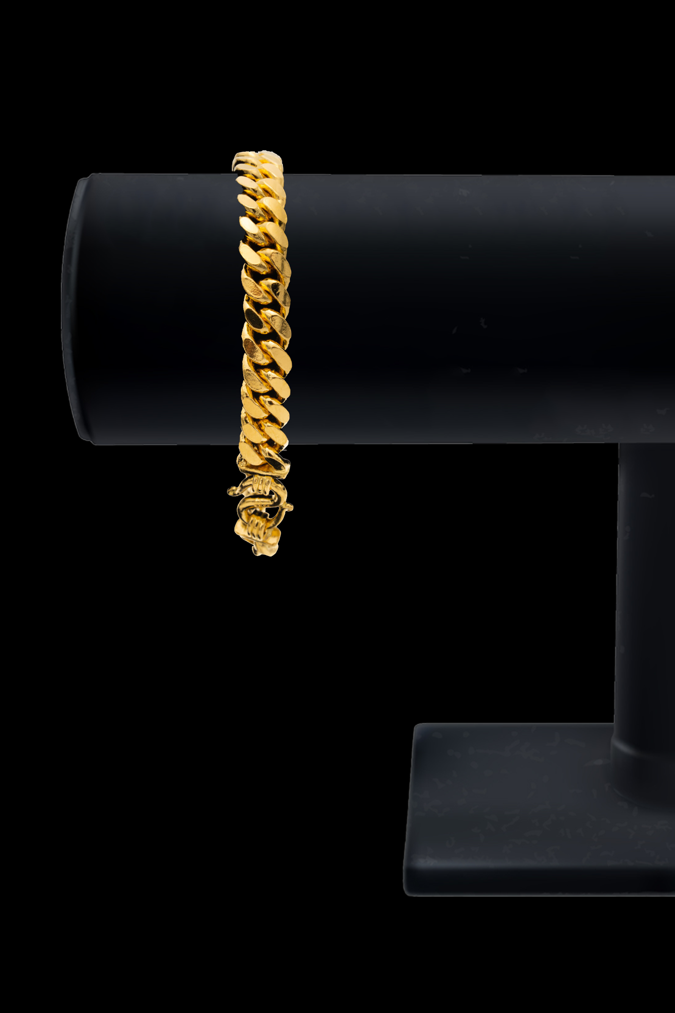Shop Diamond Cut Curb Chain Bracelet - Pure 24K Gold | 7879