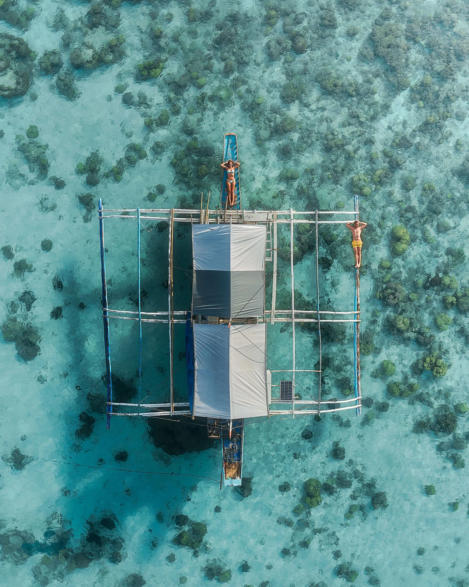 Over Crystal Clear Waters