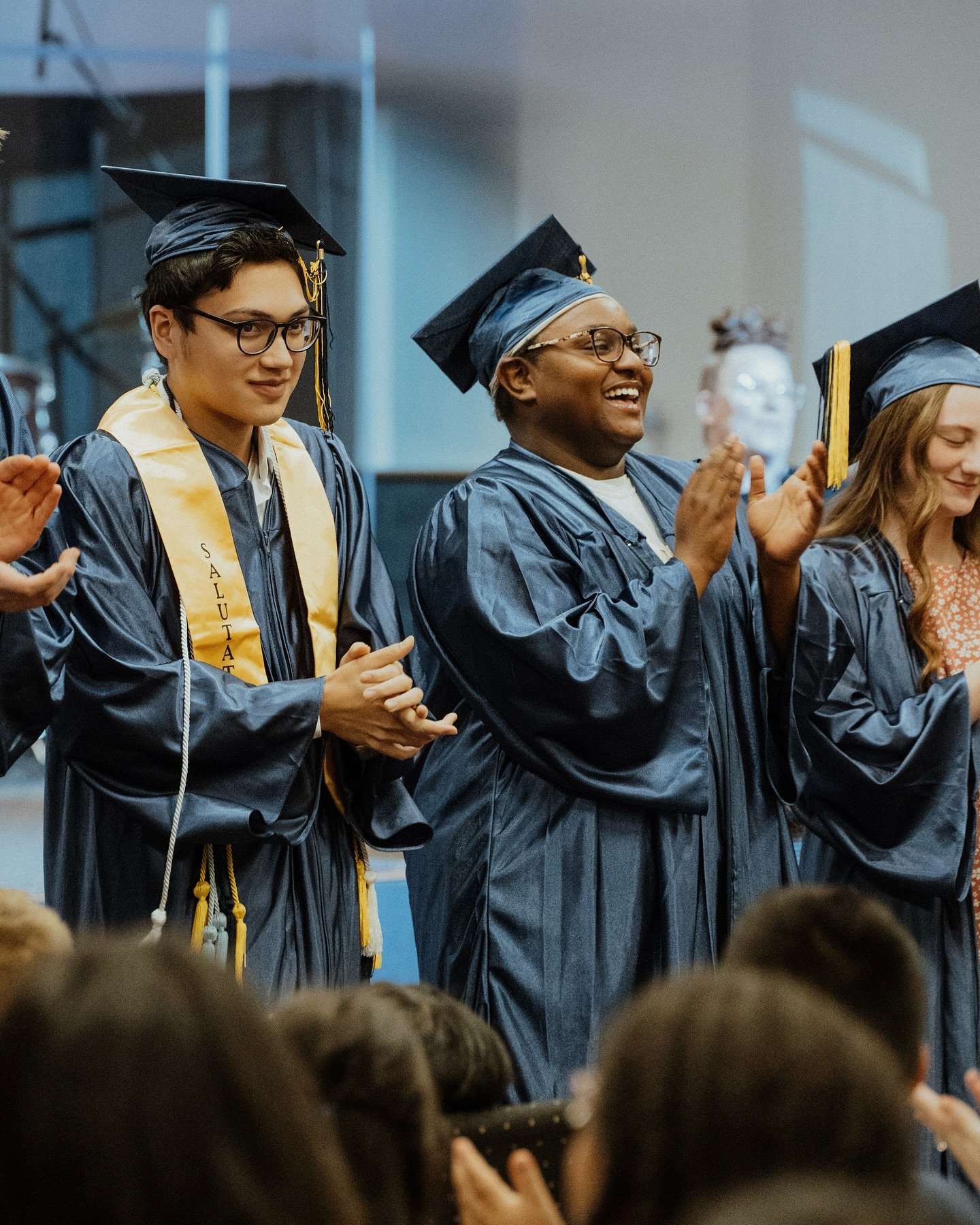 Today we celebrated our 2025 seniors at the Senior Gowning Ceremony! Our seniors received their caps and gowns, walked the hall, and were inspired by words from our principal and campus pastor. Then parents and teachers gathered to pray over them 💙 