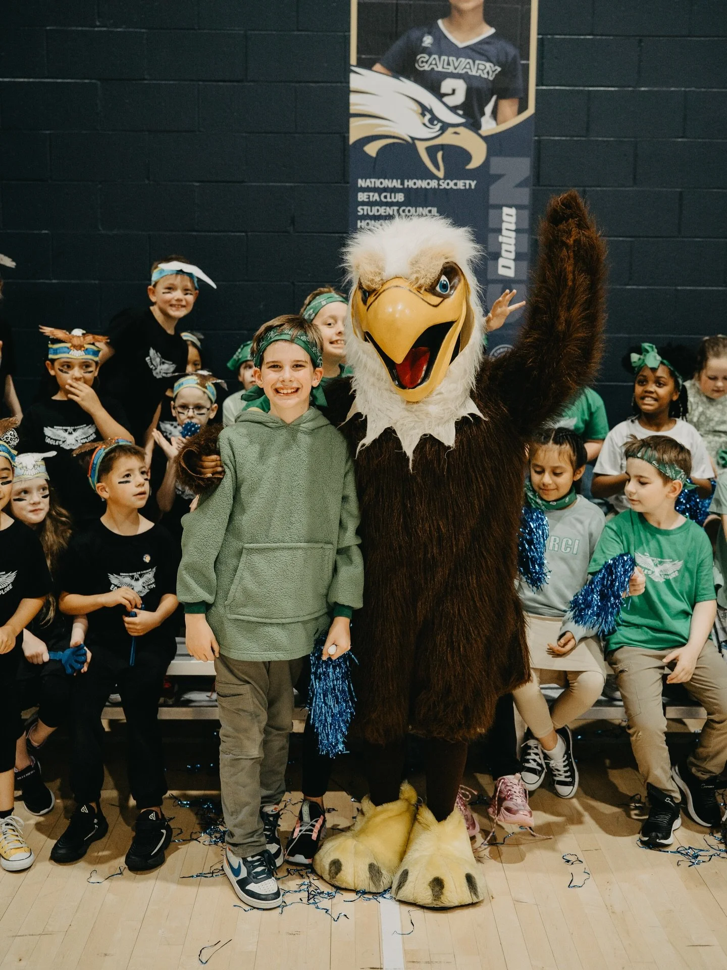 We wrapped up Spirit Week with an all-school pep rally, and it was a blast! 🦅💥💙

Can&rsquo;t wait to cheer on our basketball &amp; volleyball teams at Ascend next week!
