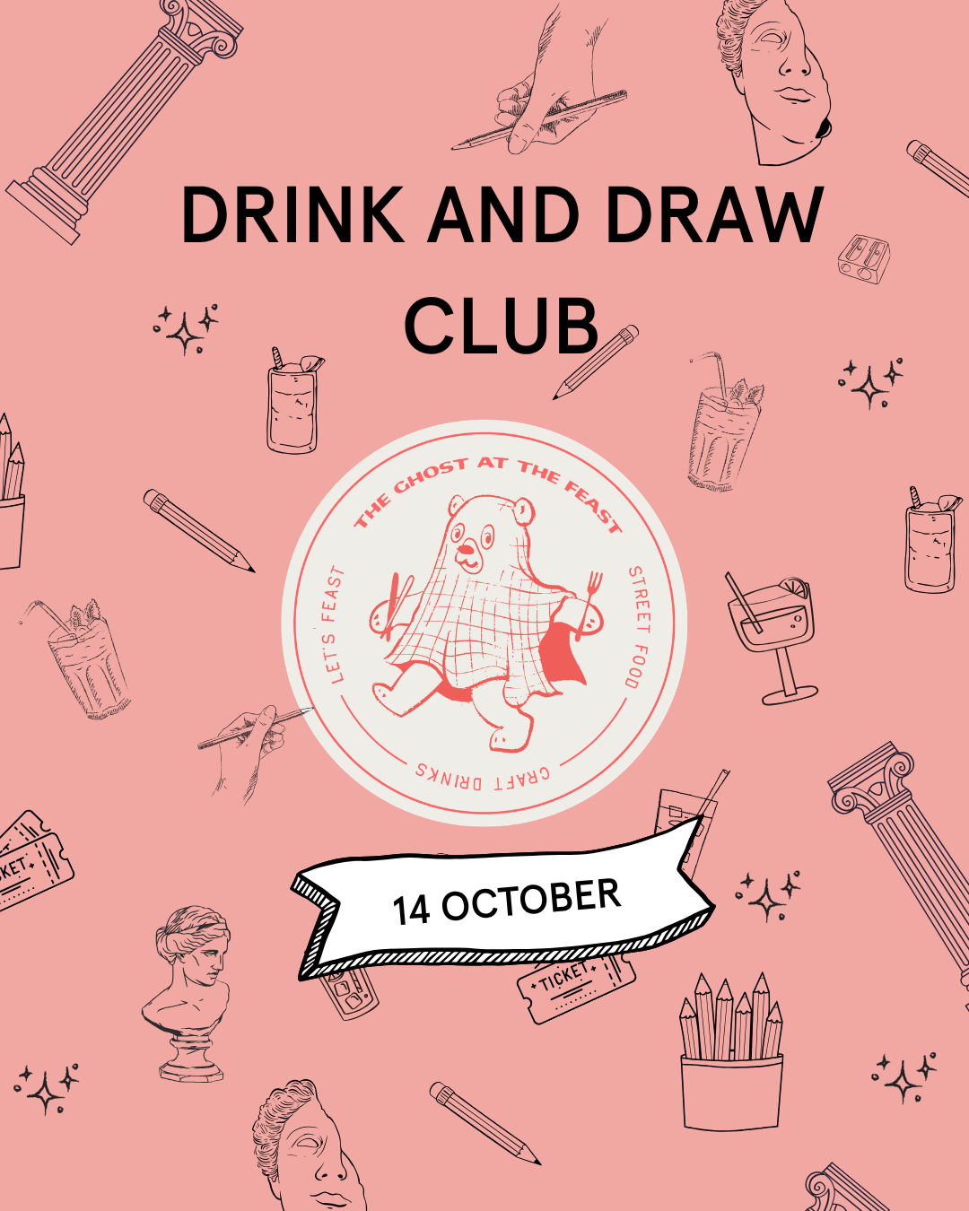 Drink & Draw 14 October 2026