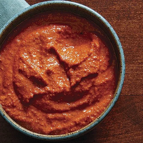 Roasted tomato and red pepper dip