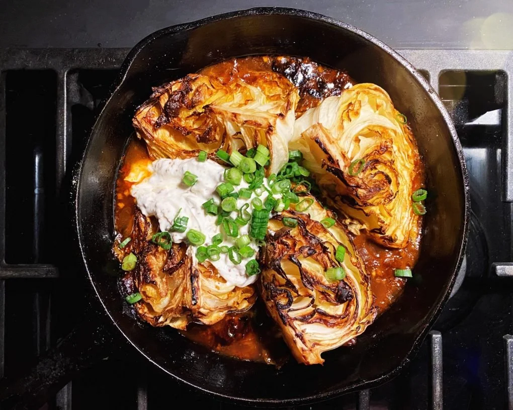 Fall apart caramelized cabbage