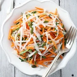 Turnip-carrot slaw