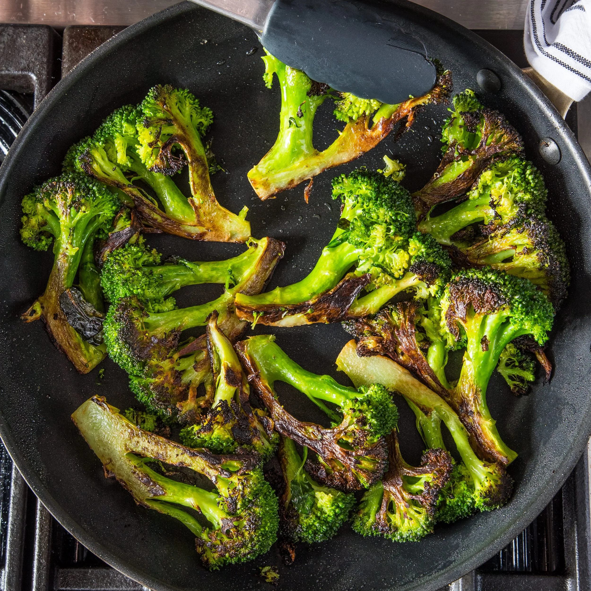 Charred Broccoli with Spicy Avocado Sauce
