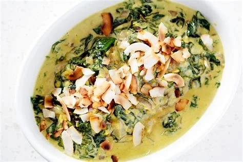 Coconut Creamed Greens 