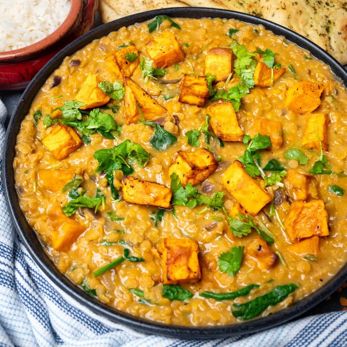 Red Lentils with Sweet Potatoes