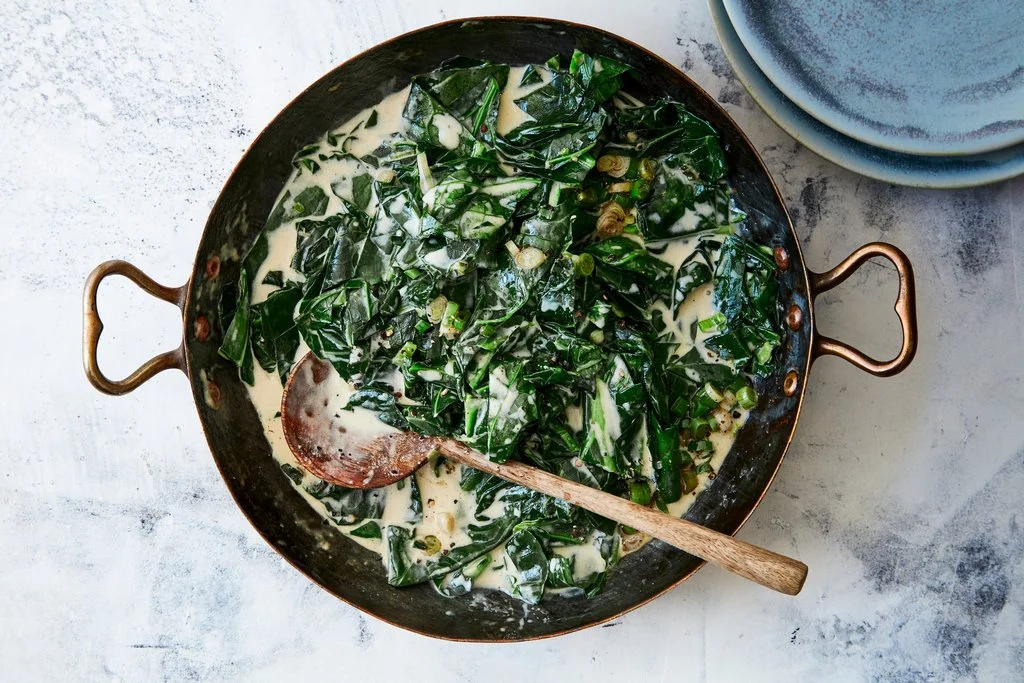 Coconut-Ginger Collard Greens