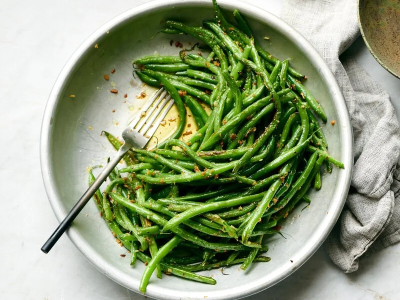 Green Beans with Ginger and Garlic