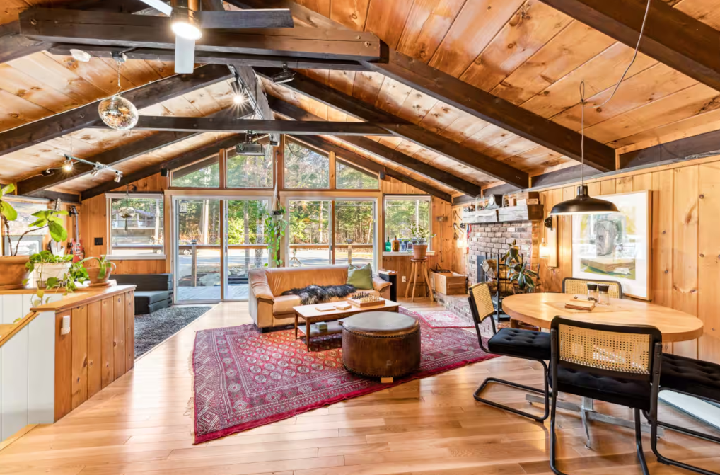 interior of new hampshire airbnb