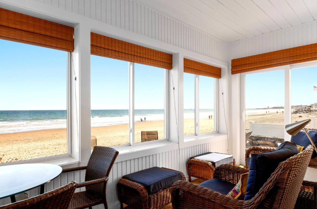 ocean view from new hampshire airbnb