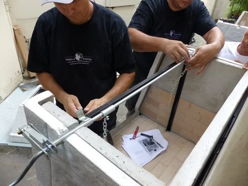 Installation of Masonry Parrilla.JPG