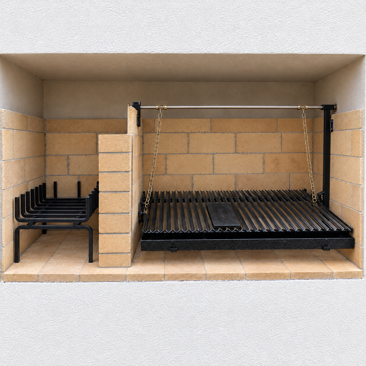 Built-In Brick Grill with Fire Basket and Chains.png