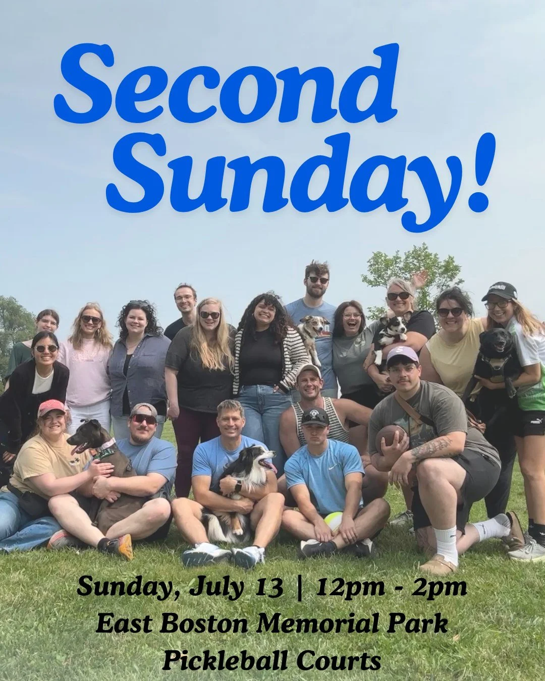 Second Sundays are for sunshine, good company, and a little friendly competition! 🌞🏓

Join us this Sunday, July 13, at East Boston Memorial Park from 12pm&ndash;2pm. We&rsquo;ll be playing pickleball, picnicking, and enjoying the gift of fellowship