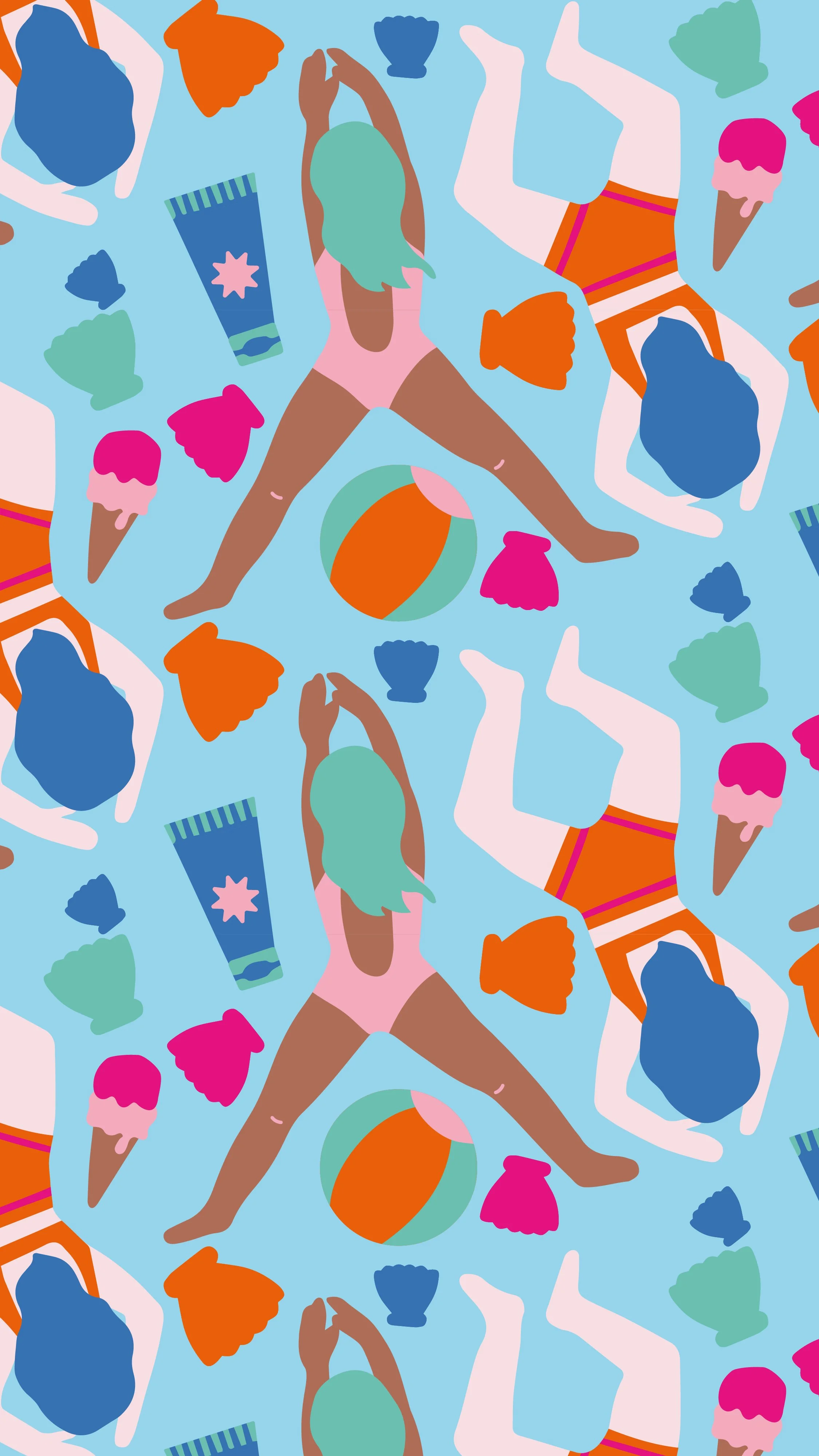 wallpaper-sea pattern