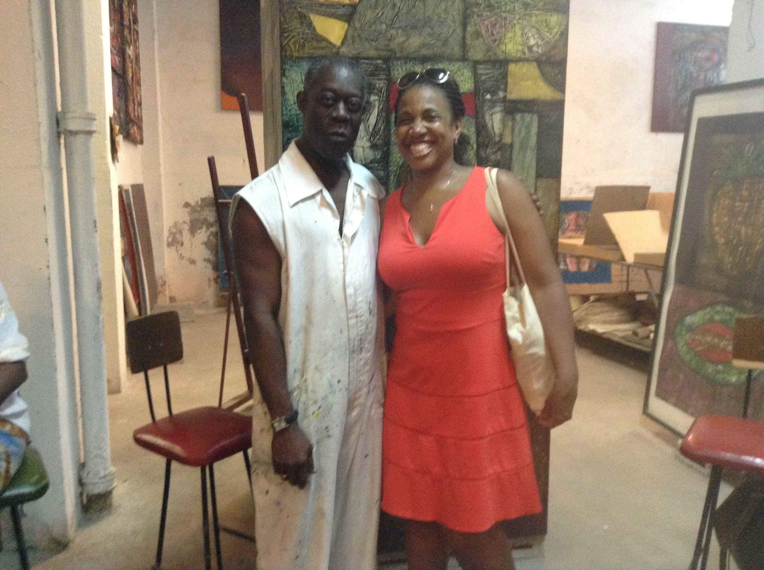Darlene and Cuban Artist, Choco in Cuba.JPG