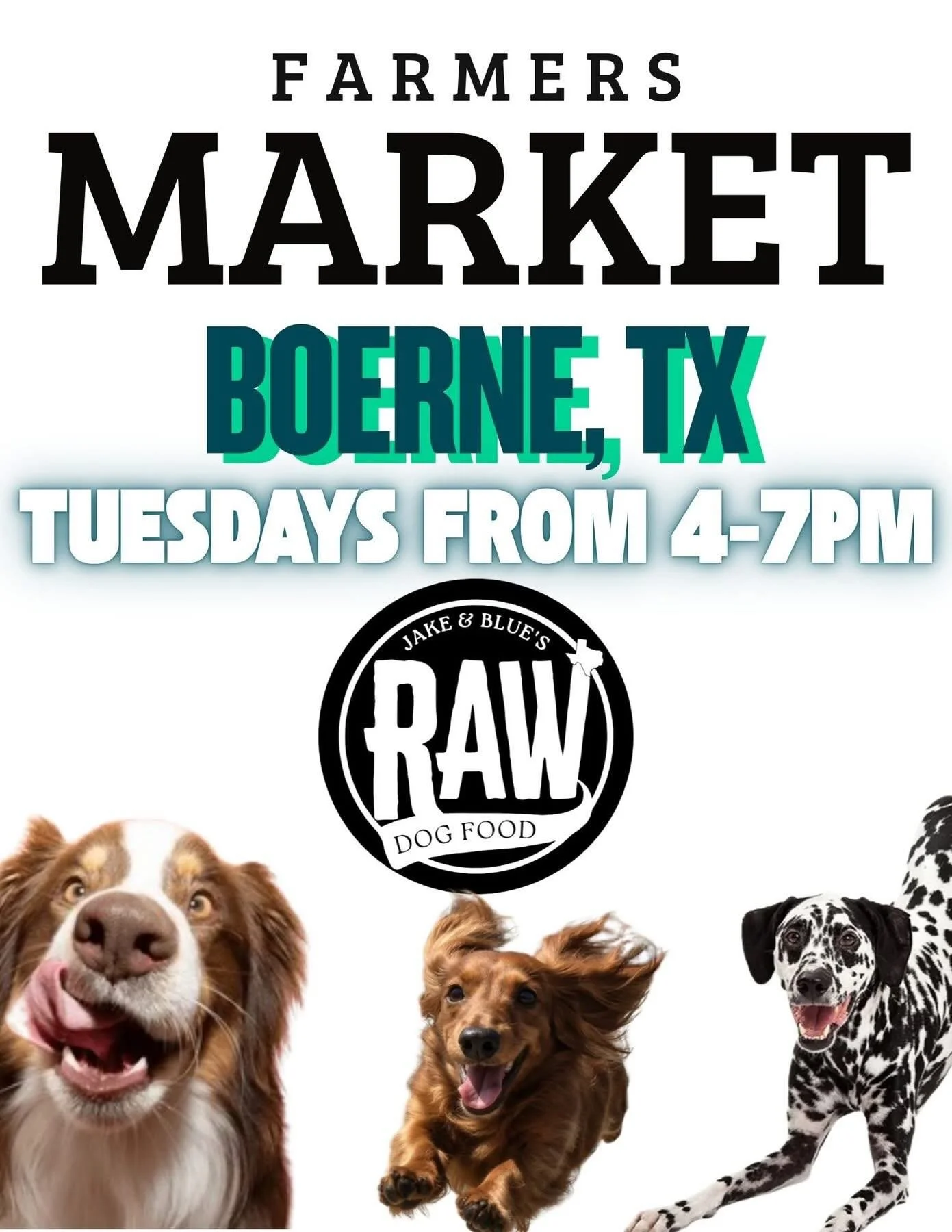 𝗖𝗼𝗺𝗲 𝘀𝗲𝗲 𝘂𝘀 𝗶𝗻 𝗕𝗼𝗲𝗿𝗻𝗲 𝘁𝗼𝗱𝗮𝘆! 402 E. Blanco Rd. Boerne, TX

We&rsquo;re set up at the @boernefarmersmarket every Tuesday from 4&ndash;7. If you missed us last week, come find us&mdash;real raw dog food, nothing added, nothing tak