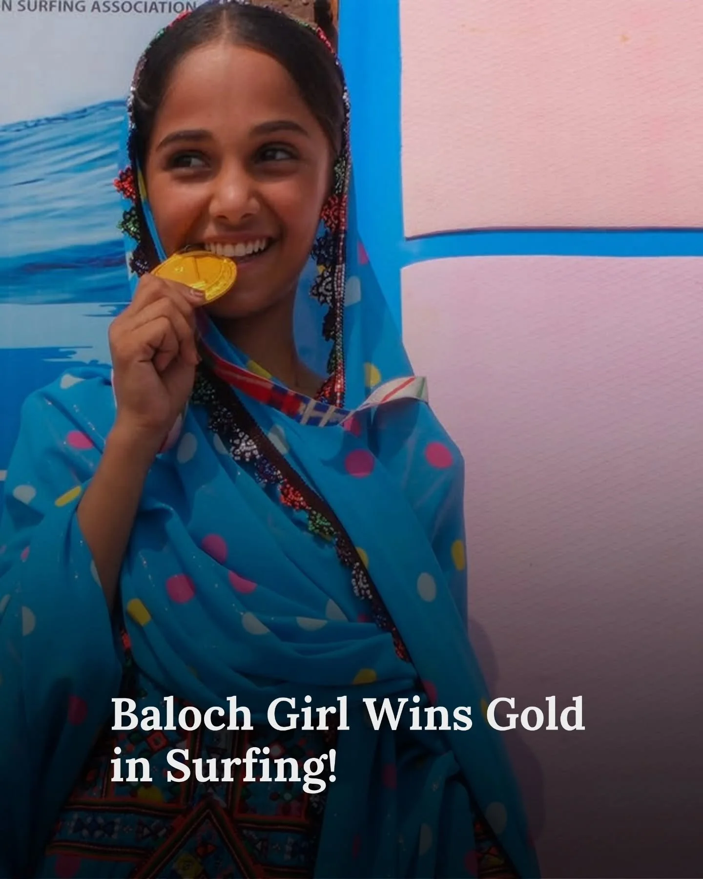 Breaking barriers in Sistan and Baluchestan, Abedeh Jadgal, a young Baloch surfer claimed first place at the national women&rsquo;s surfing competition in Chabahar, Iran.

Photos by @mariam.khanlou