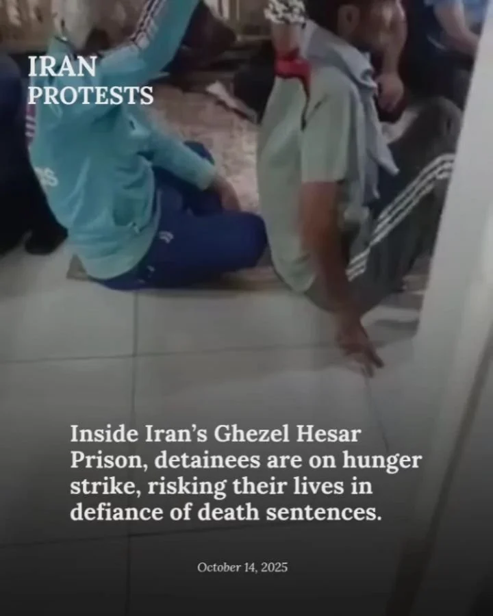 On Monday, prisoners in Ghezel Hesar launched a hunger strike and sit-in after several cellmates were transferred to solitary confinement for imminent execution.