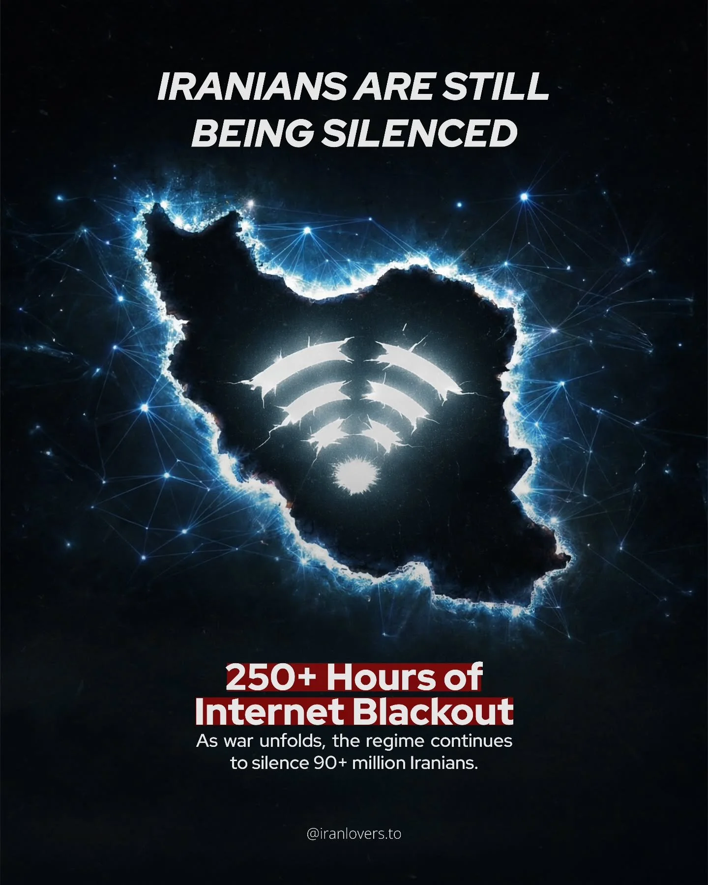 When the regime cuts off an entire nation&rsquo;s internet during wartime, it isn&rsquo;t security. It's a deliberate act to isolate civilians and hide the truth.&nbsp;

With no bomb shelters, no internet, and the continuing threat of detention or vi