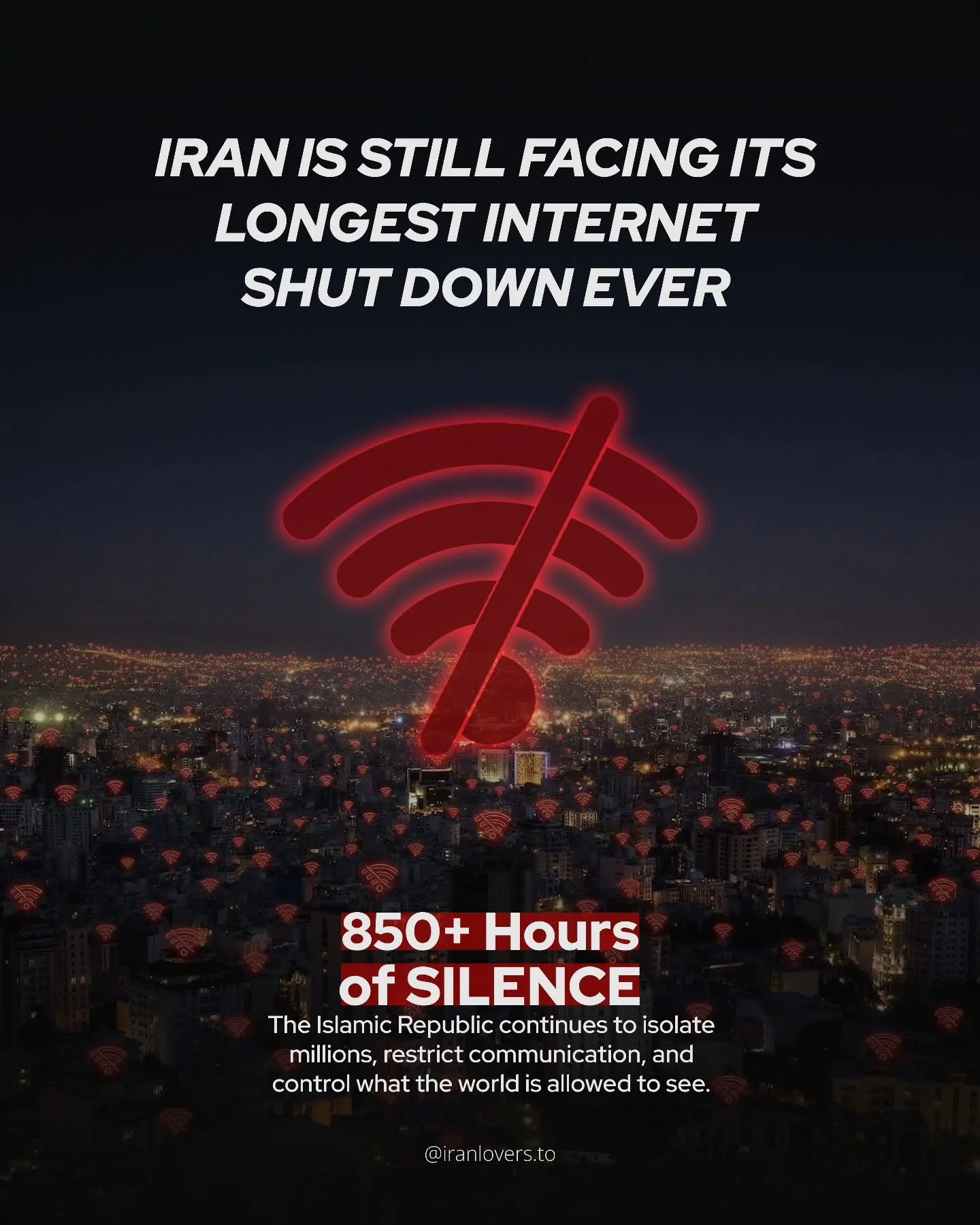 The regime&rsquo;s internet shutdown is still ongoing. What will it take for the world to help restore access for the 90+ million Iranians who remain cut off as state executions and repression continue at the same time?