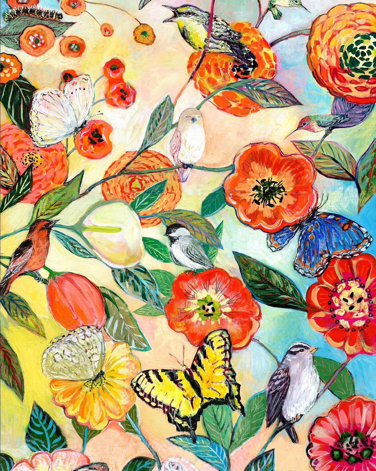 Happy Spring!

#birdsandbutterflies #spring #acrylicpainting #20yearsofpainting