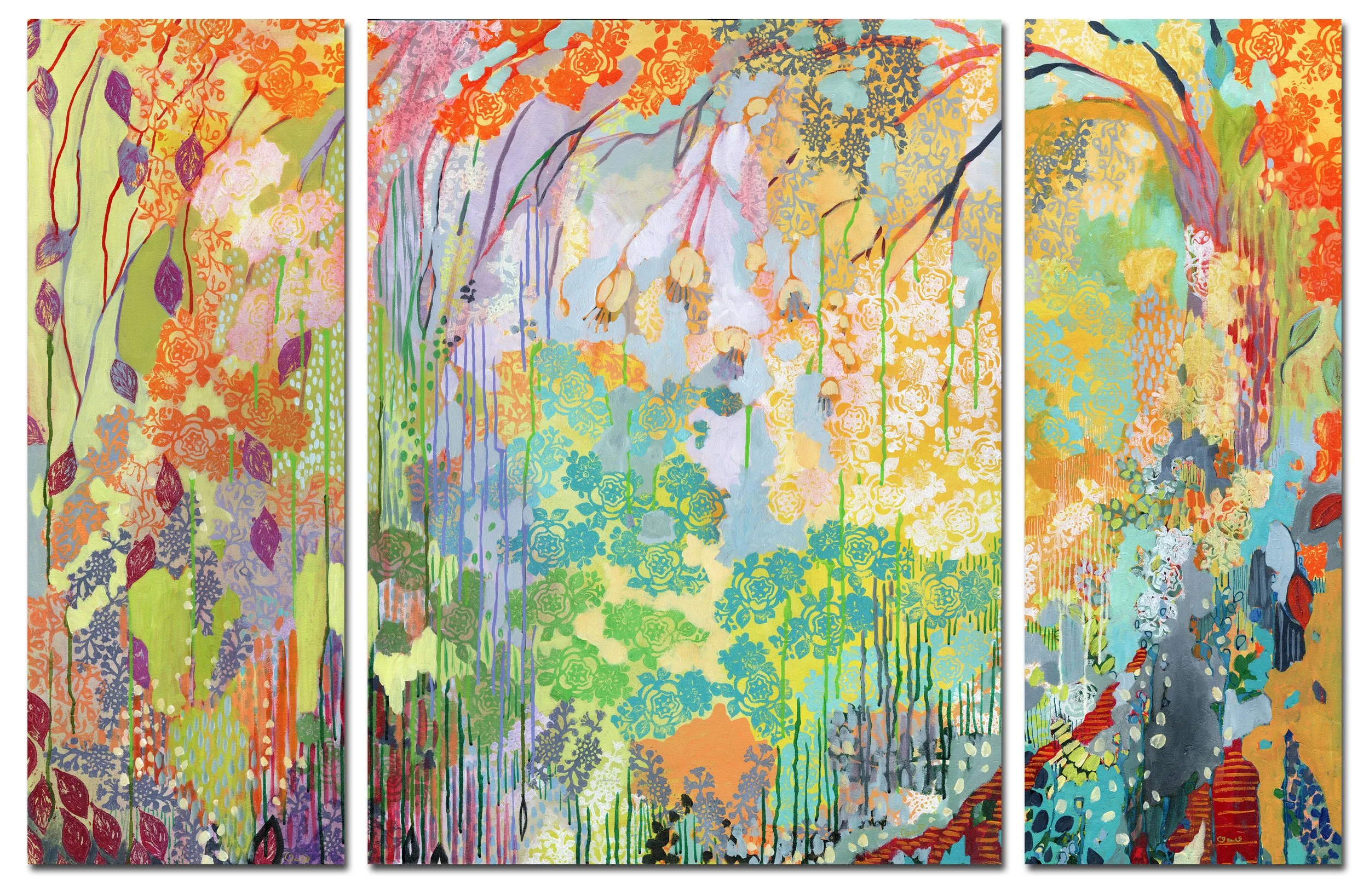 Summer Rain, 40x70 inch, 2016