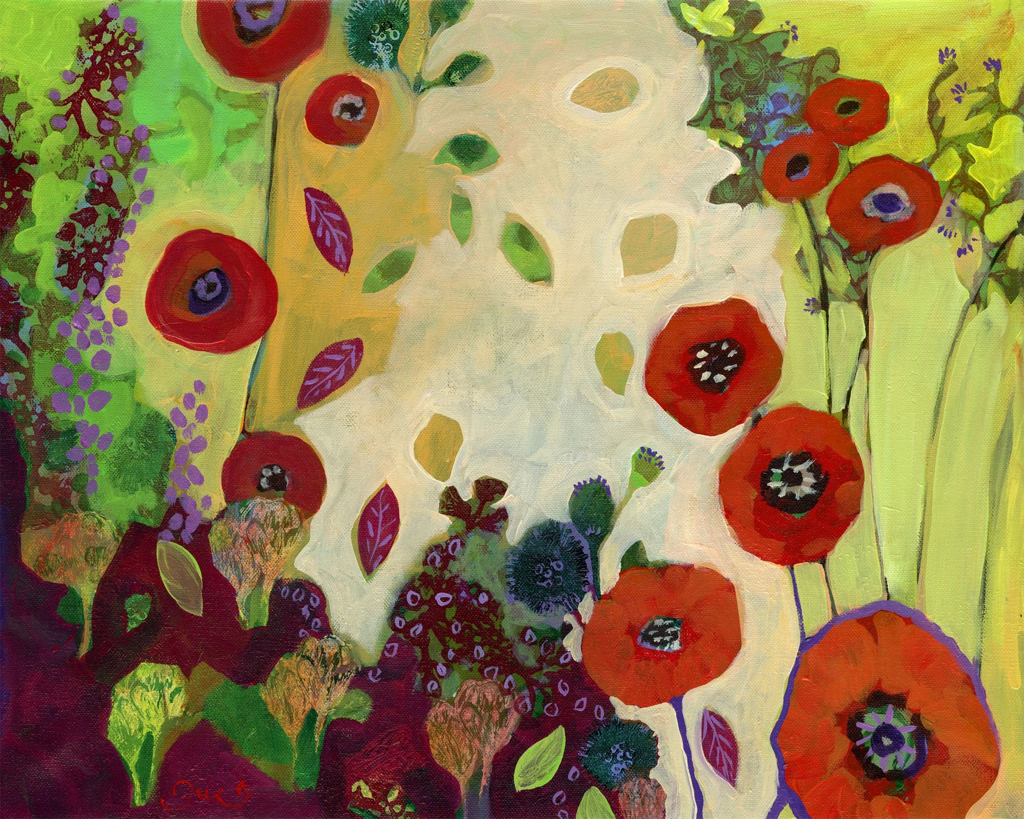 Unexpected Poppies, 16x20 inch, 2016