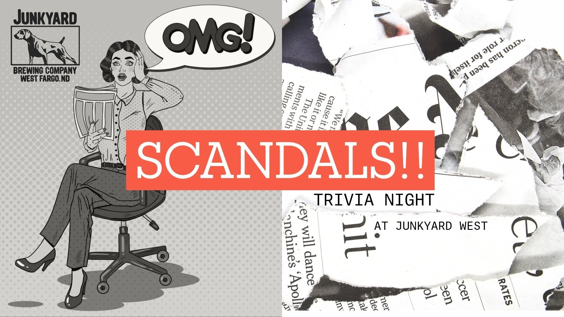 Scandals! Trivia Night at Junkyard West Fargo