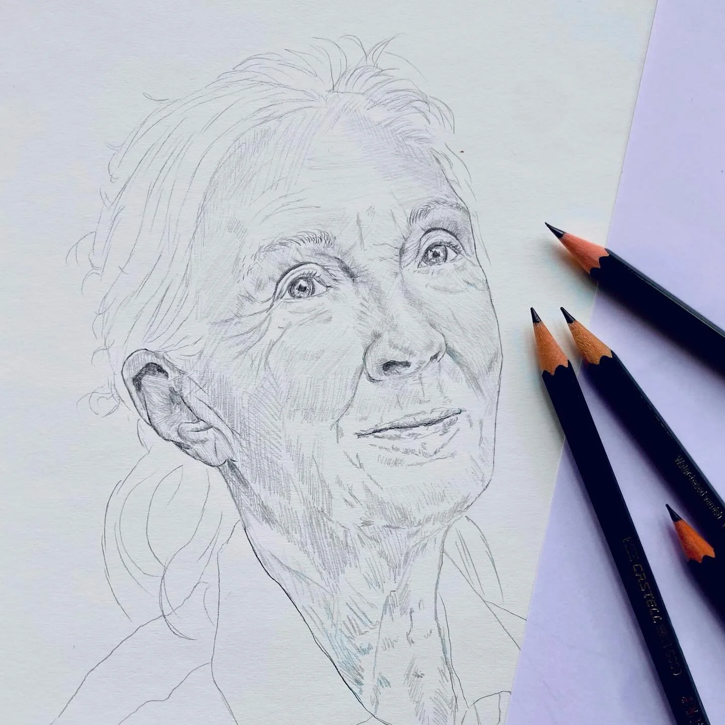 Little work in progress. 💚

Until the end, Dr. Jane Goodall continued to use her voice for those who didn&rsquo;t have one. Feeling so deeply grateful and inspired by this woman who lead the way and cared so selflessly about our planet and all creat