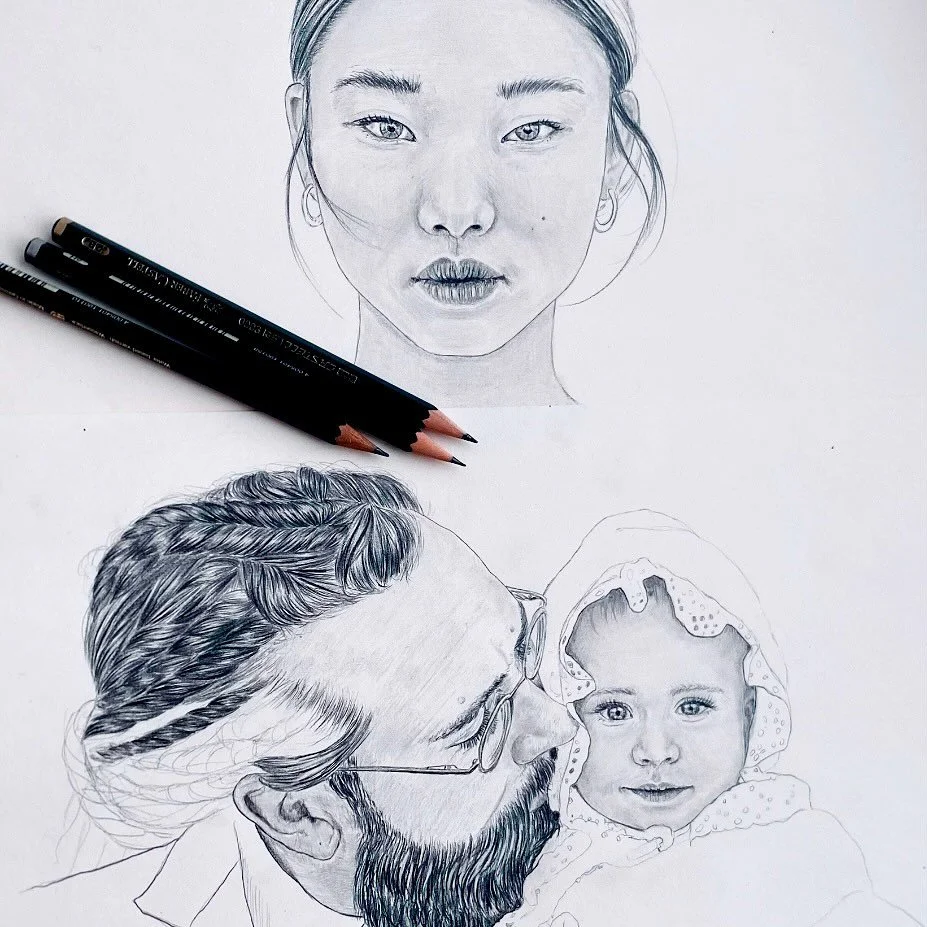 Hey beauties ✨ Here&rsquo;s a couple of custom portraits I&rsquo;ve been working on these past few weeks &ndash; one for an exciting book commission and the other one was a private birthday gift. I truly love capturing emotions and the essence of a m