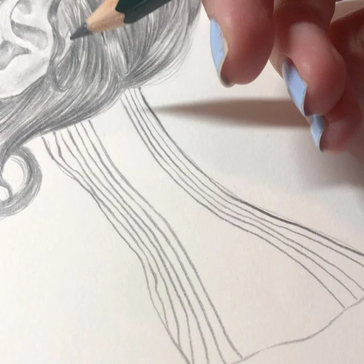 Wednesday meditation. ✨ I need it and thought some of you might like it too. You&rsquo;re welcome. 🤍

#pencildrawing #portraitdrawing #pencilportrait #fashiondrawing #fashionillustration #drawingmeditation #mindfulart #artoftheday #illustrationart #