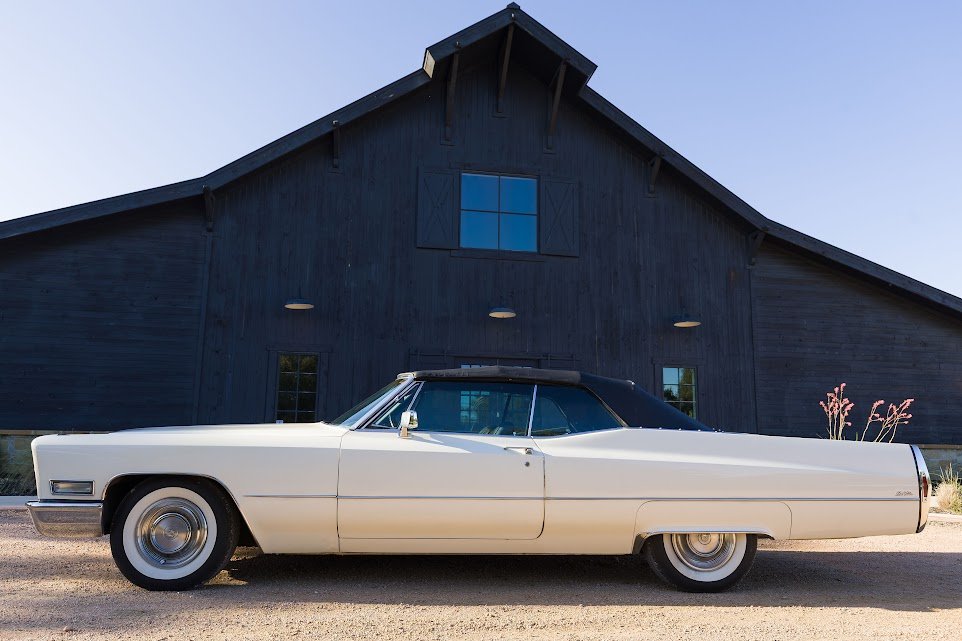 1968 Cadillac DeVille Convertible for weddings in dripping springs