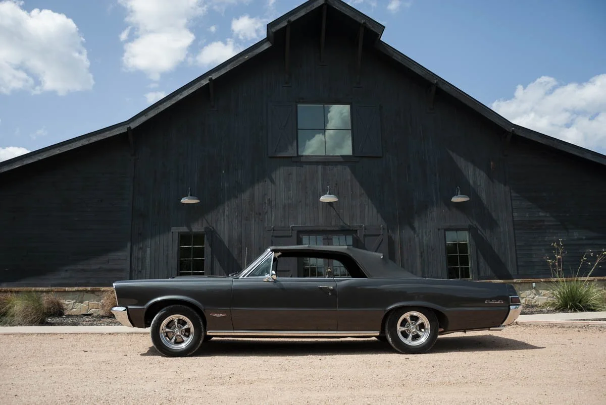 1965 Ford Thunderbird Convertible for engagement photoshoots in Bastrop