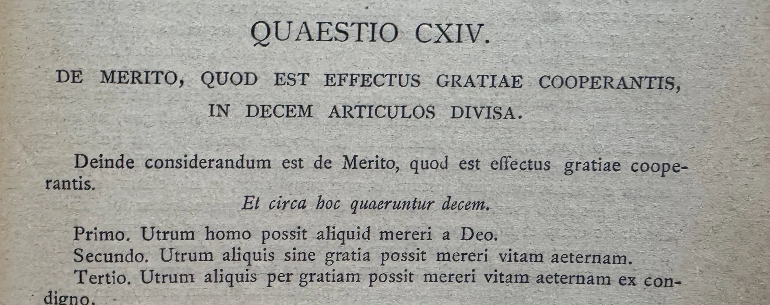Édouard Hugon, Merit in the Spiritual Life