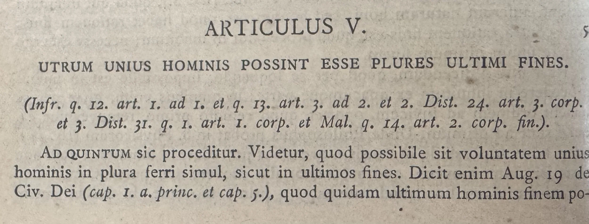 “The Unity of the Ultimate End and the Unity of Morality” (Marie Albert Janvier, O.P.)
