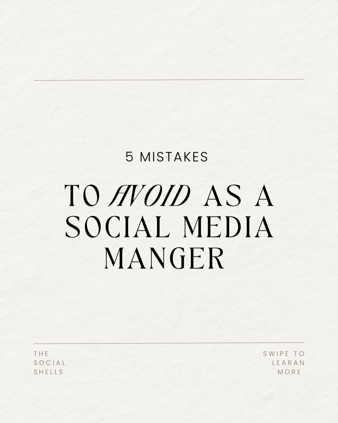 The social media manager mistakes I wish I didn't have to make myself, so I'm telling you now so you don't have to 👉​​​​​​​​​
Comment down below if there is something you wish you had known earlier 💬
⠀⠀⠀⠀⠀⠀⠀⠀
#socialmediamarketing #socialmediamarke