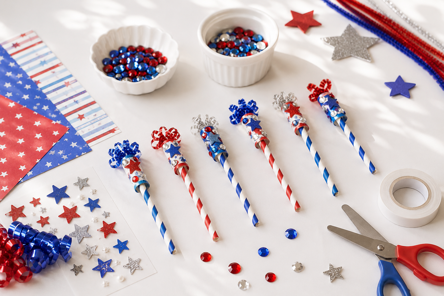 Easy Paper Breathing Toy for Kids (Fourth of July Mindfulness Activity) 